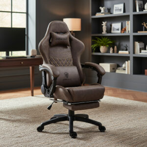 Silla Gamer Escritorio Gaming Dowinx Ergonómica Marrón