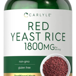 Suplemento De Arroz De Levadura Roja Carlyle 1800 Mg 250 Cáp Sin Sabor