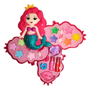 Kit De Maquillaje Sirena Niñas Juguete Princesas Interactivo