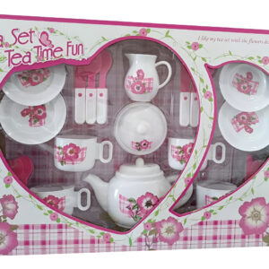 Set Mini Te Infantil Batería Juego Cocina Juguete Niñas Blanco