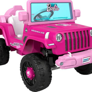 Power Wheels Barbie Jeep Wrangler - Juguete Para Niños Peq. Rosa