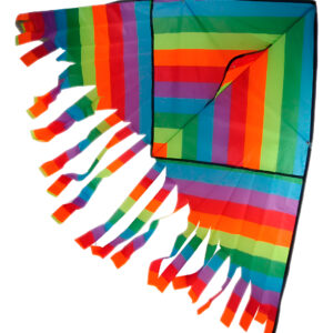 Cometa Multicolor Colas 140x65cm Juego Aire Libre Multicolor