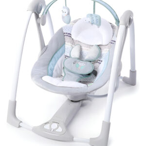 Ingenuity Convertme - 2 En 1 Columpio Portátil Y Compacto Pa Blanco