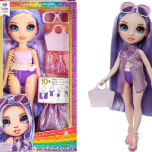 Rainbow High Swim & Style Violet, Muñeca De Moda Purpura De