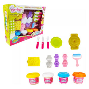 Kit Plastilina Cocina Juguete Molde Accesorios Chef Niñas