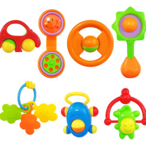 Sonajero Estimulación Temprana Juguete Didactico Bebé X 7 Pc Sonajeros