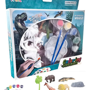 Juguete Kit  Set Didáctico Pintura Dinosaurios 3d Niños Arte Multicolor