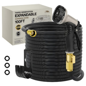 Manguera Jardín 30 Metros Expandible 3° Generación Patentada Negro