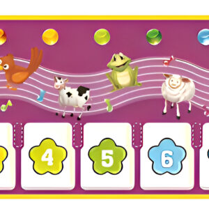 Tapete Piano Musical Animales Para Bebés Niños Interactivo Lila