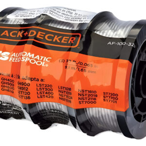 Black+decker Línea De Recortadora, 30 Pies, 0.065 Pulgadas,  Negro