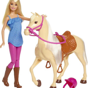 Muñeca Barbie Con Caballo Mattel. Fxh13