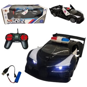 Carro Loco Policía Luces Sonido Coche Camioneta 4 X 4 Auto Unicolor