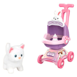 Coche Con Mascota De Juguete Niñas Interactivo Rosa
