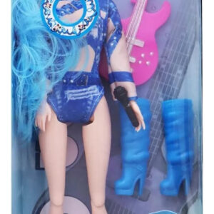 Muñeca Karol G La Bichota Con Luz Sonido Regalo Niñas Azul