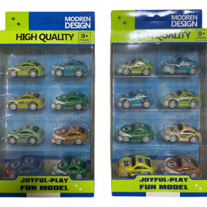 Carro De Impulso Rally Blíster X 8 Mini Carros Juguete Niños Rally Multicolor