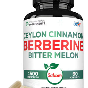 Berberina 60 Caps 1500mg Max Po Sin Sabor