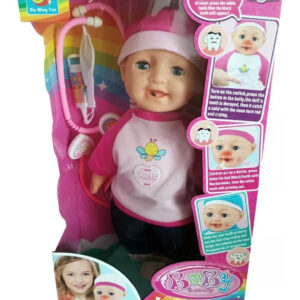 Muñeco Bebé Set Medico Doctor Enfermo Juguete Niña