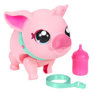Juguete Cerdito Interactivo My Pet Pig Little Live Pets Azul Claro