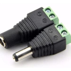 Conector Dc Jack Bornera Cctv 5 Pares 5 Hembra - 5 Macho